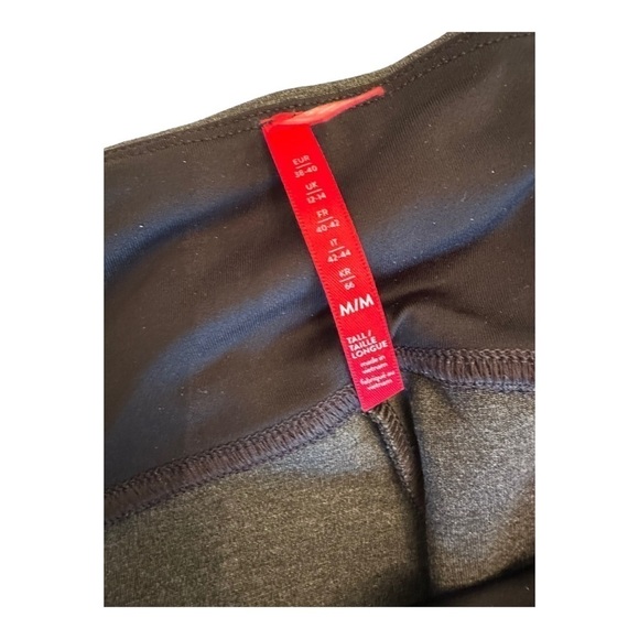 SPANX Ankle Ponte Hem Slit Charcoal Legging - Picture 4 of 5